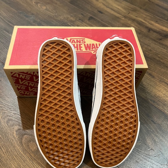 Sz 8 VANS - NEW IN BOX Light/Pastel Blue Slip On Checker - Picture 2 of 4